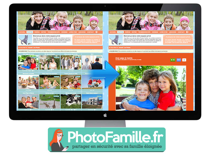 Créez votre espace photo familial et partagez avec vos proches et votre famille éloignée en toute sécurité